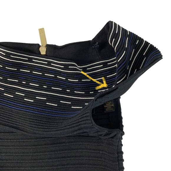 Ted Baker Diraz Off The Shoulder Ribbed Knit Dress 0 Mini - Picture 6 of 12